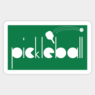 Pickleball Geometric Font Sticker